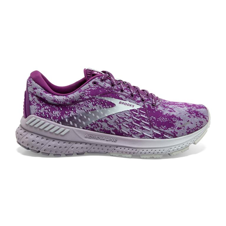 Brooks Adrenaline Gts 21 - Womens Road Running Shoes - Purple/Wood Violet/Lavender/Blue (47921GTUQ)